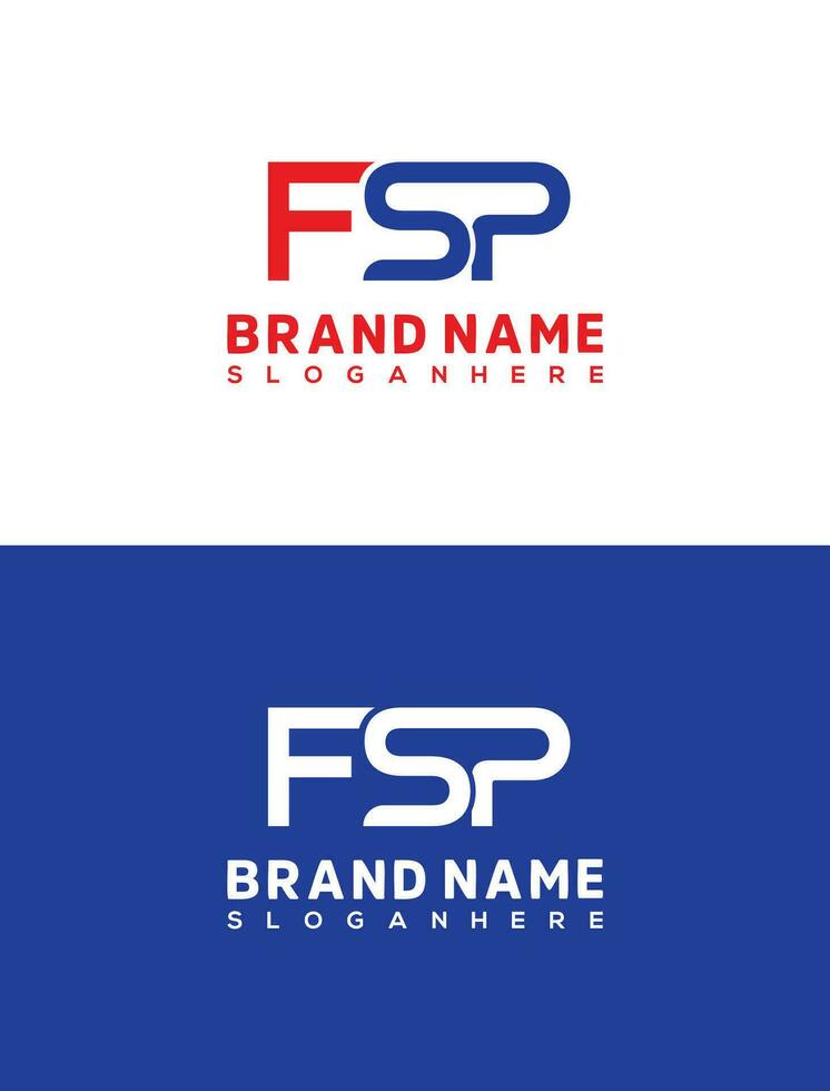 fsp iniziale lettera logo design modello, grafico alfabeto simbolo per aziendale attività commerciale identità vettore