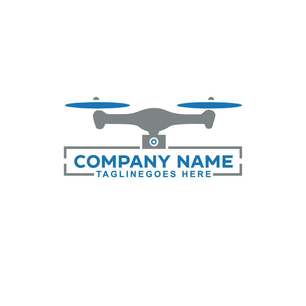 illustrazione grafica vettore futuro del modello di progettazione del logo della tecnologia dei droni