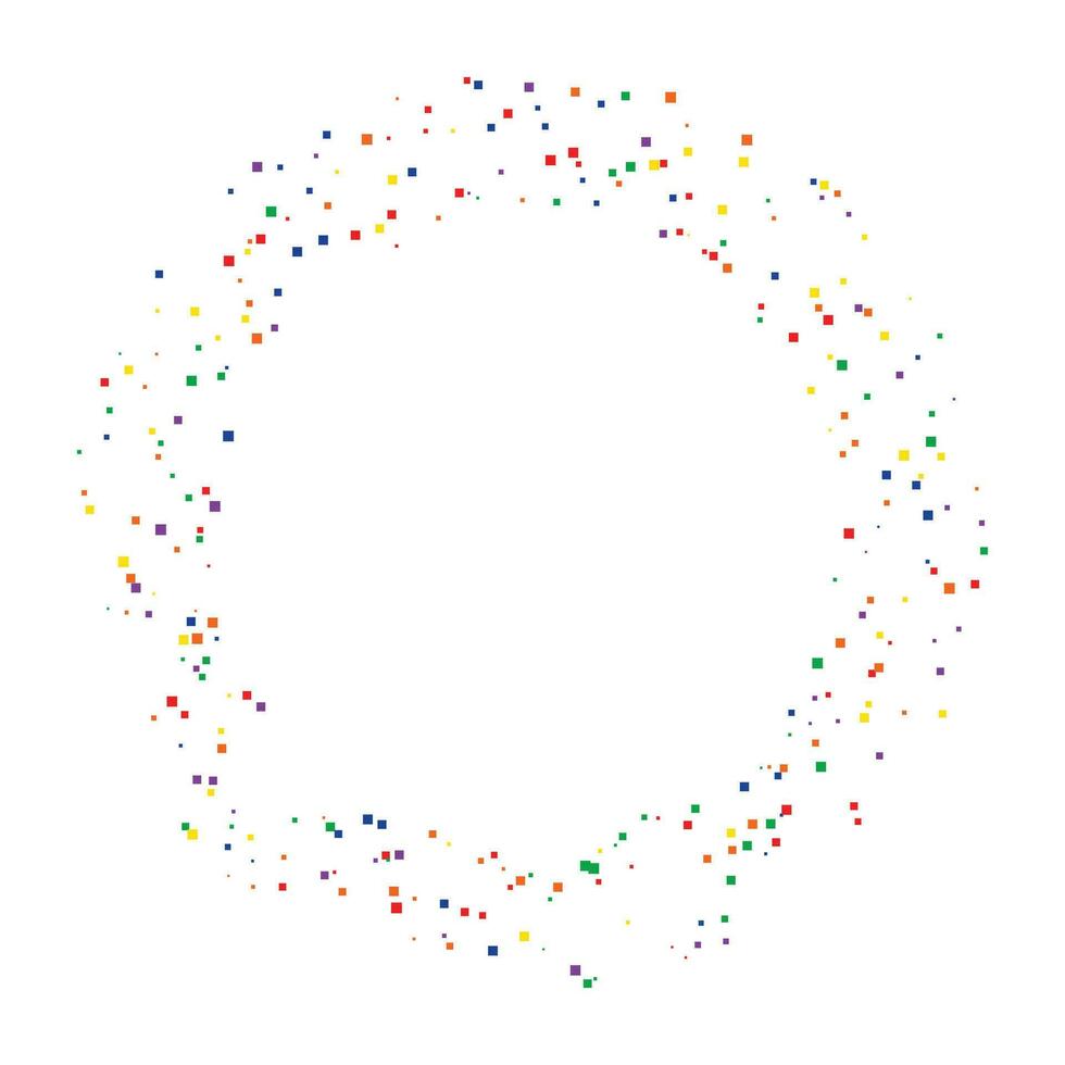 colorato cerchio mezzitoni puntini modello vettore su il bianca sfondo