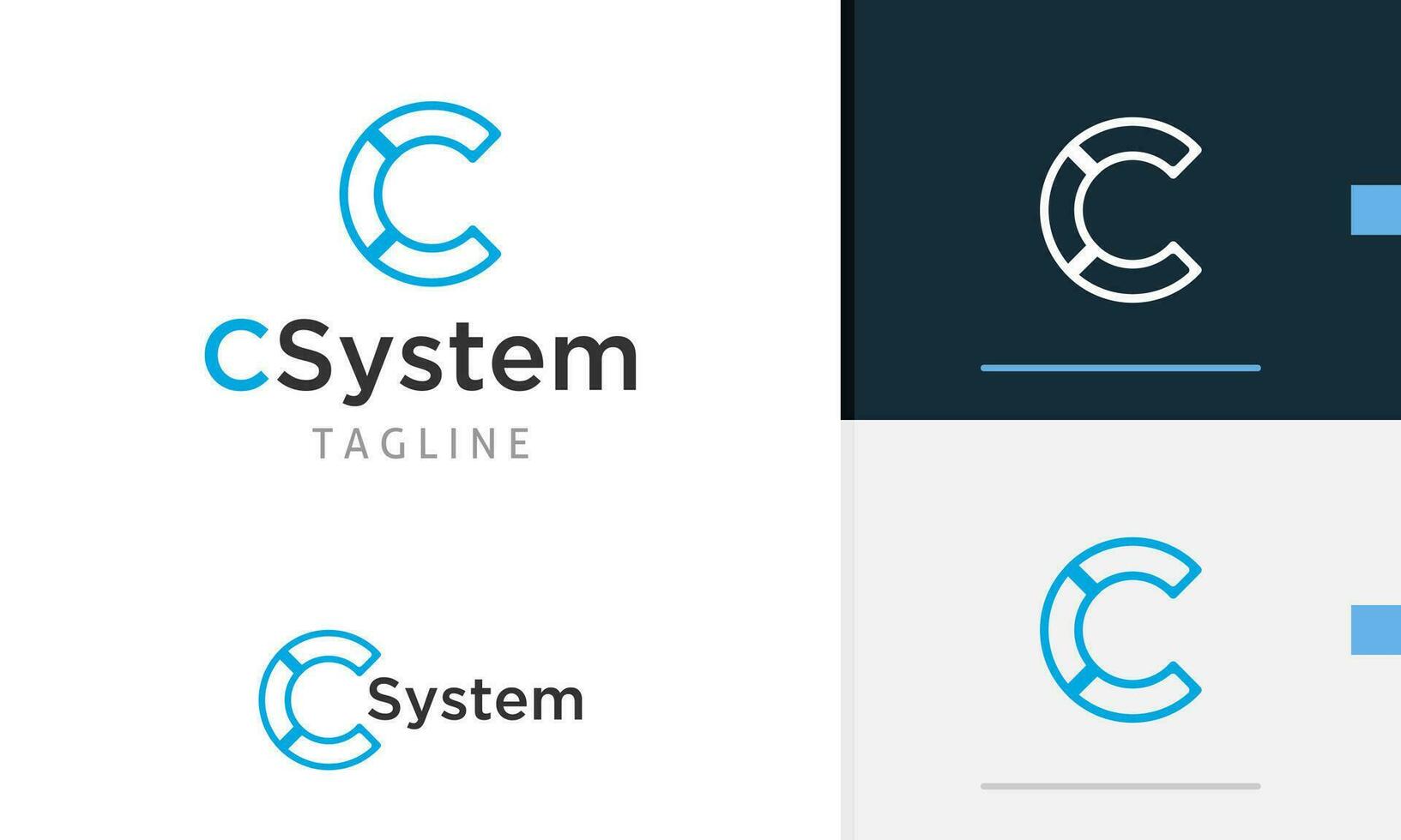 logo design icona astratto geometrico lettera c con moderno e Tech stile, semplice iniziale alfabeto vettore