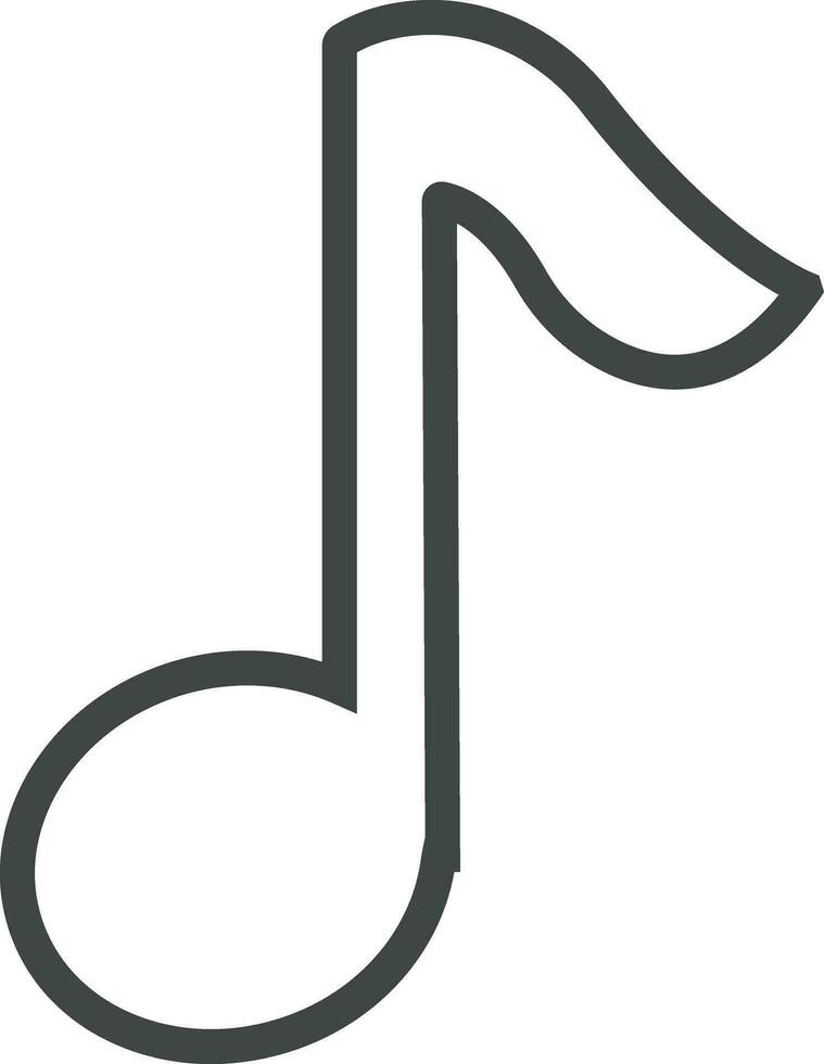 musica Appunti icona nel linea stile. isolato su trasparente sfondo. uso per musicale chiave segni. design elemento logo modello tecnologia simbolo vettore per applicazioni e sito web