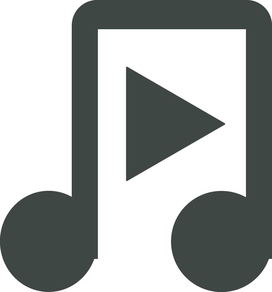 musica Appunti icona nel piatto stile. isolato su trasparente sfondo. uso per musicale chiave segni. design elemento logo modello tecnologia simbolo vettore per applicazioni e sito web