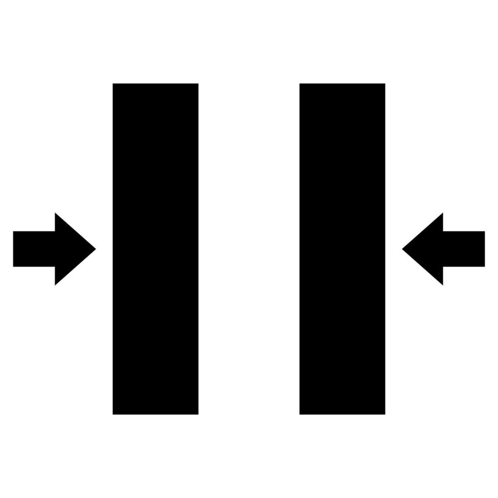 Pericolo di schiacciamento chiusura stampo simbolo segno isolare su sfondo bianco, illustrazione vettoriale