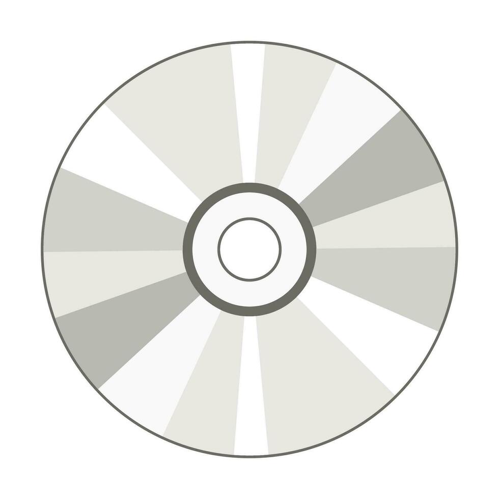 CD disco icona isolato su bianca sfondo, vettore illustrazione