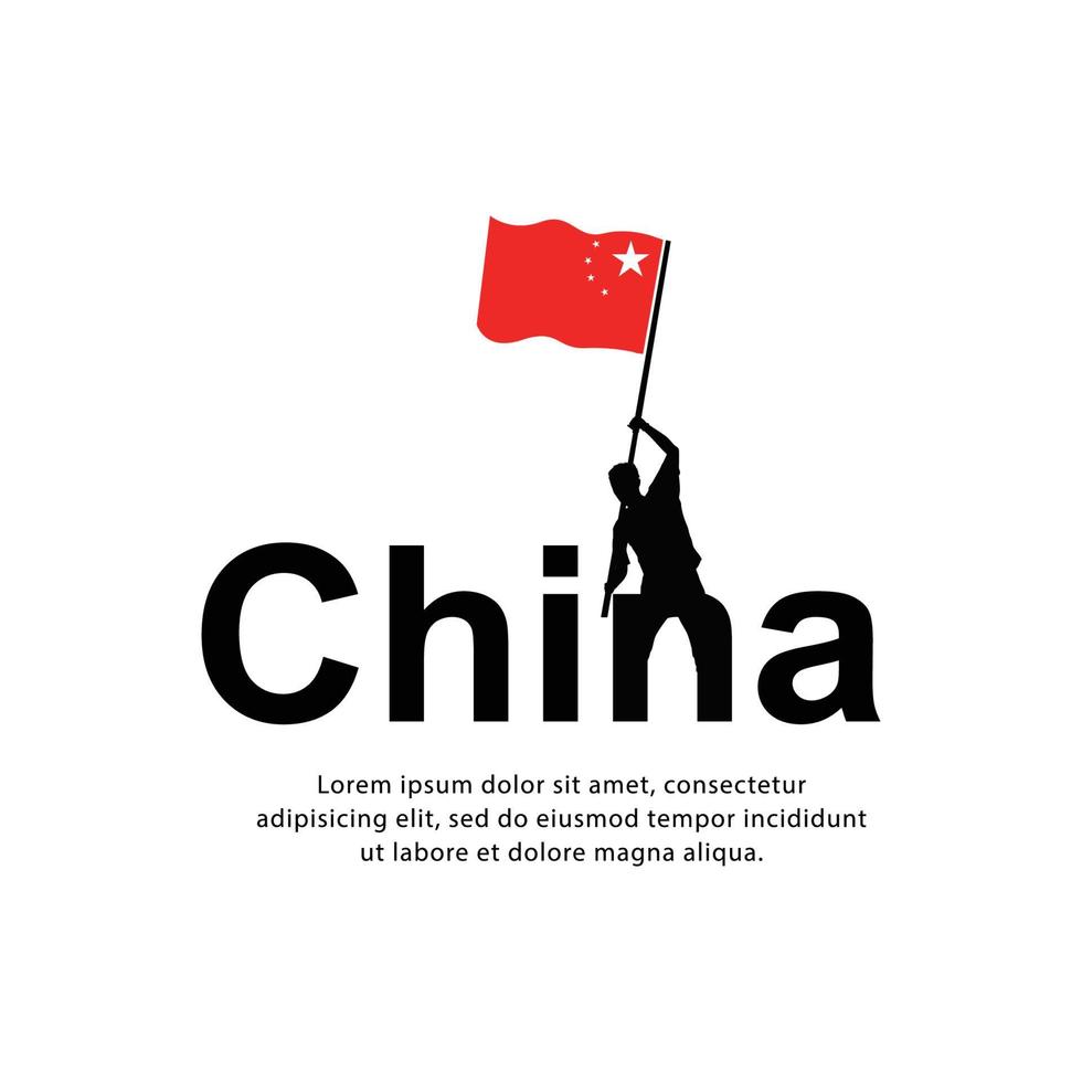 felice giorno dell'indipendenza della Cina. modello, sfondo. illustrazione vettoriale