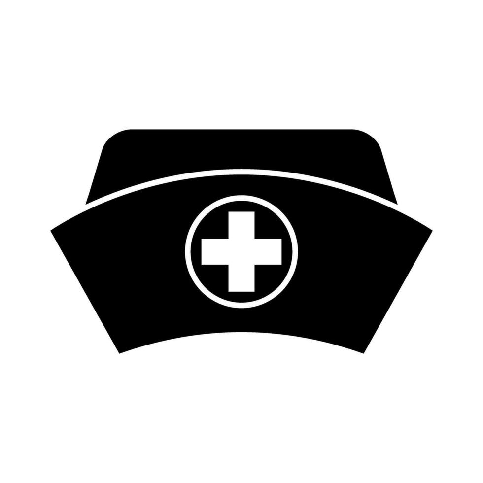 infermiera icona vettore. ospedale illustrazione cartello. emergenza camera simbolo o logo. vettore
