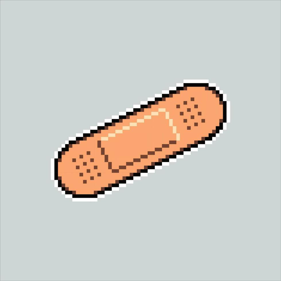 pixel arte illustrazione toppa. pixelated bendare. medico toppa bendare per aiuto pixelated per il pixel arte gioco e icona per sito web e video gioco. vecchio scuola retrò. vettore