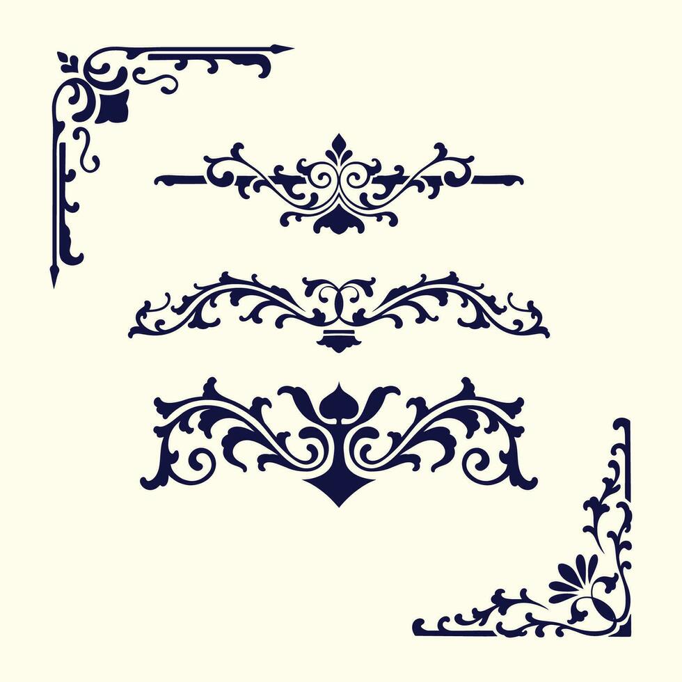 vettore ornamento telaio confine design