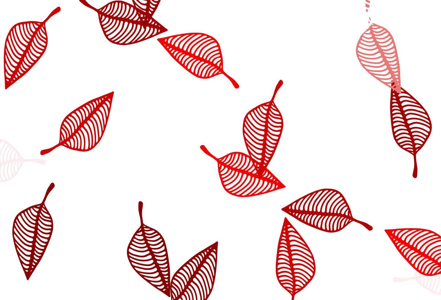 modello di doodle di vettore rosso chiaro.