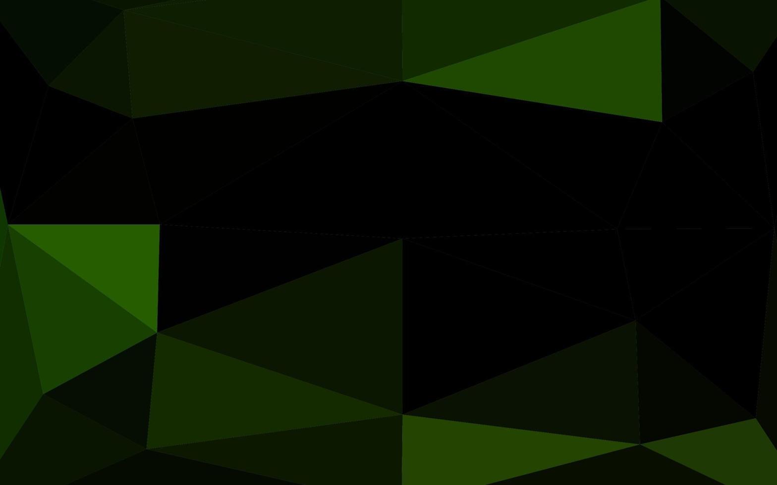 modello triangolare brillante di vettore verde scuro.