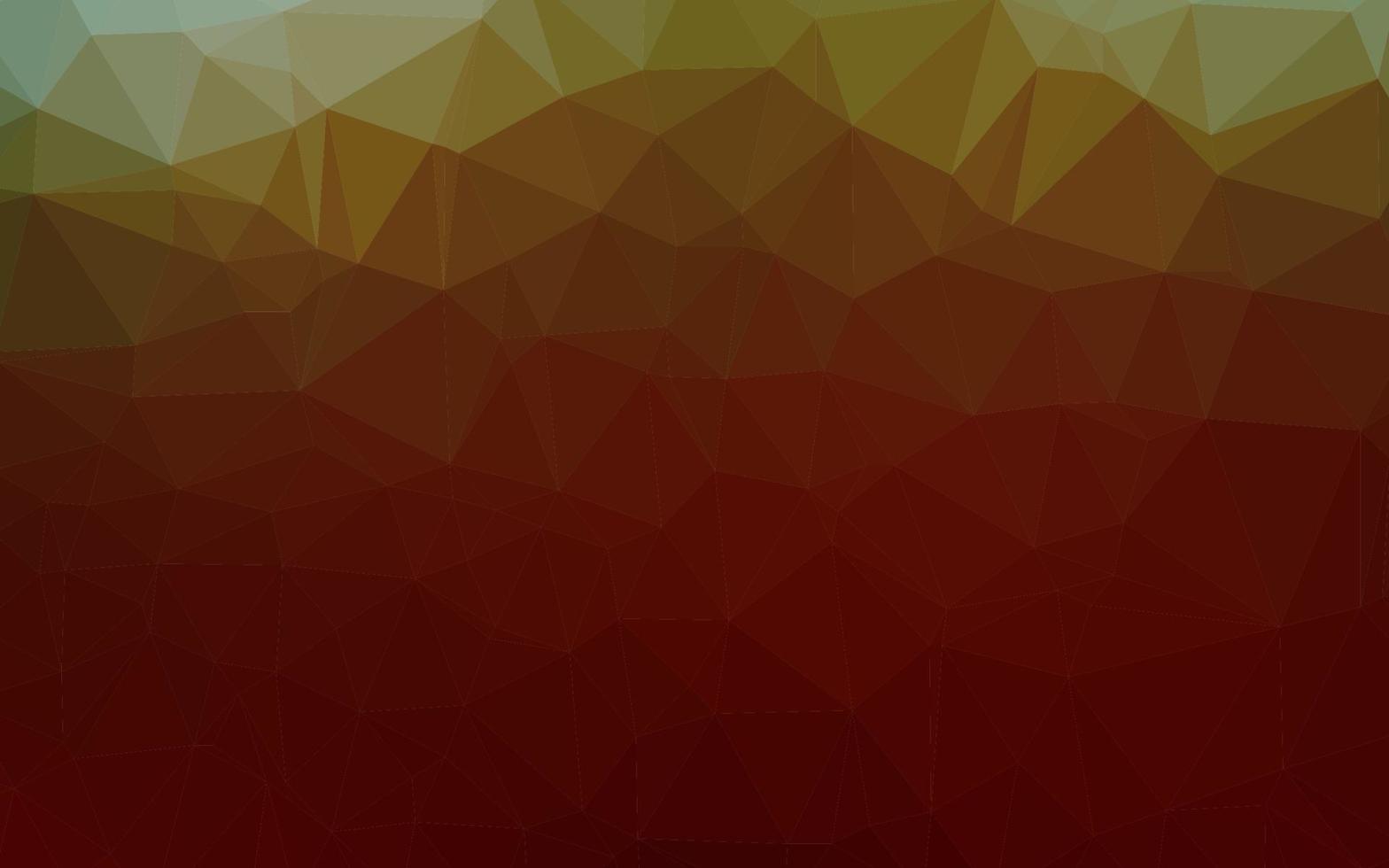 layout low poly di vettore verde scuro, rosso.