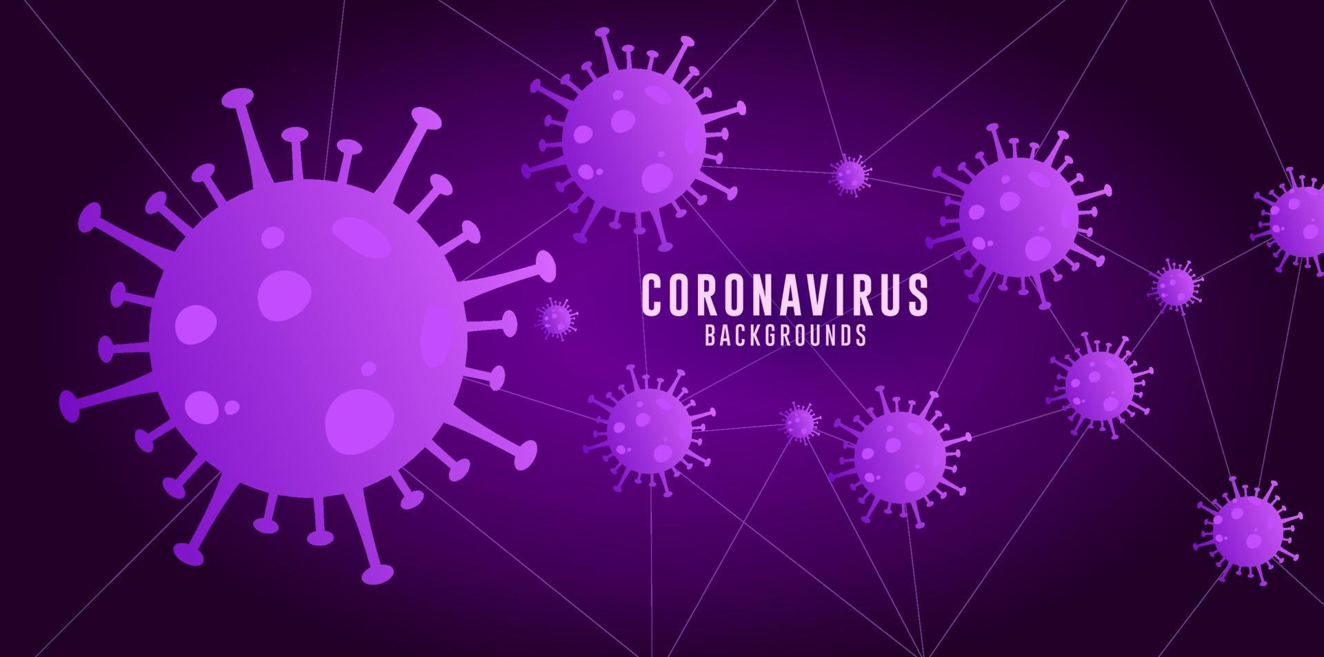 sfondo coronavirus, sfondo covid-19, sfondo covid-19 con sfumatura blu viola vettore