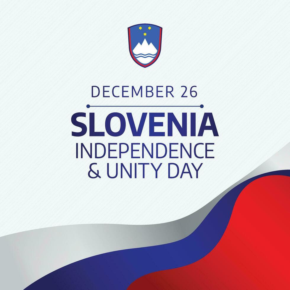 sloveni giorno di unità. design modello per indipendenza. commemorare il della nazione viaggio con un' vivace e di forte impatto grafico elemento. vettore