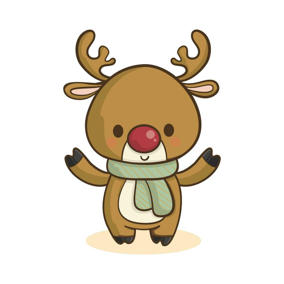 renna cervo clipart Natale vettore