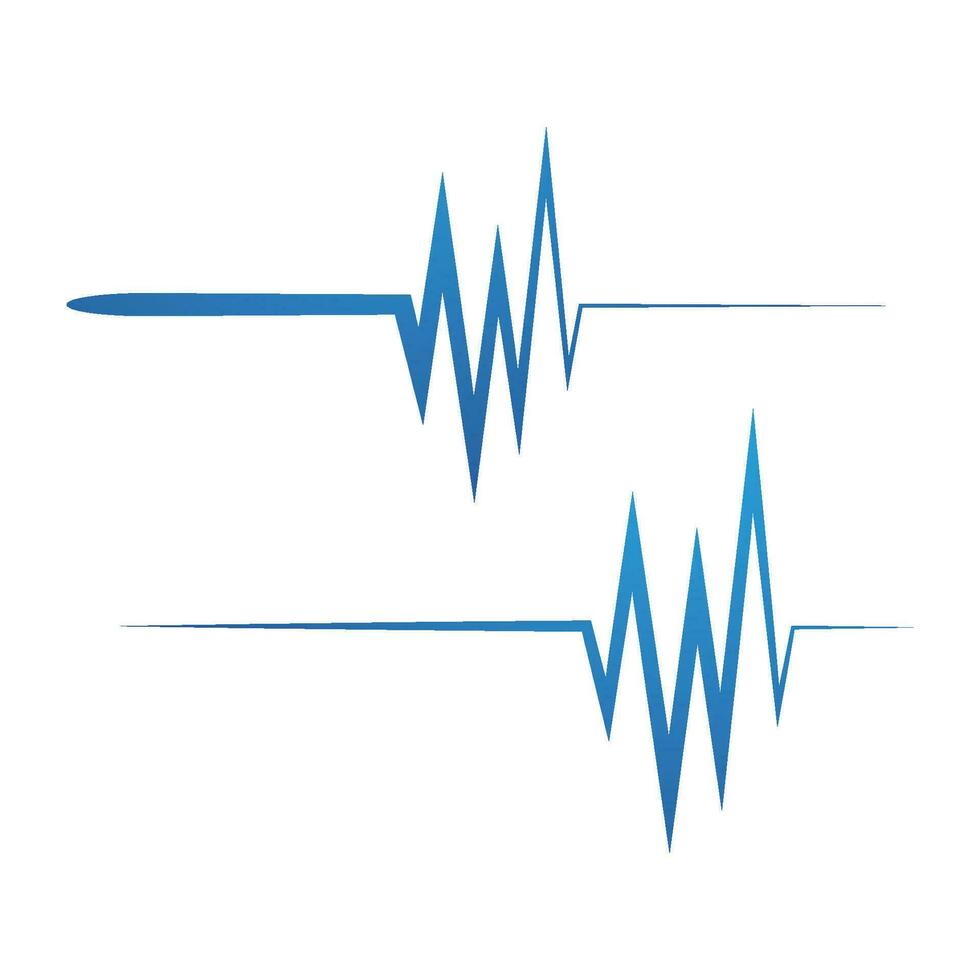 Salute medico battito cardiaco pulse vettore
