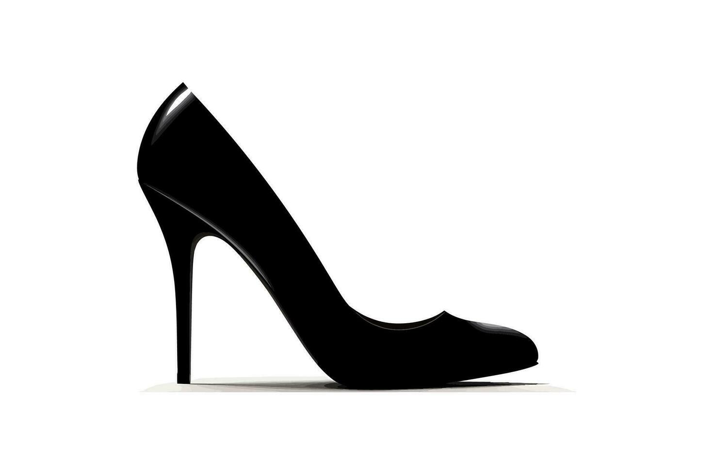 elegante alto tacco scarpa o stiletto. vettore illustrazione design.