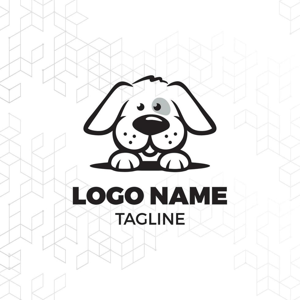 cane formazione vettore logo