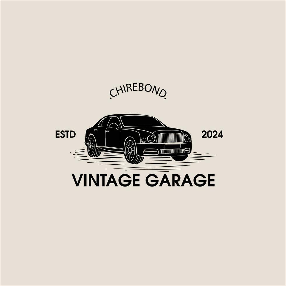 classico Vintage ▾ auto vettore design ispirazione. auto auto logo design modello. classico veicolo simbolo logotipo.