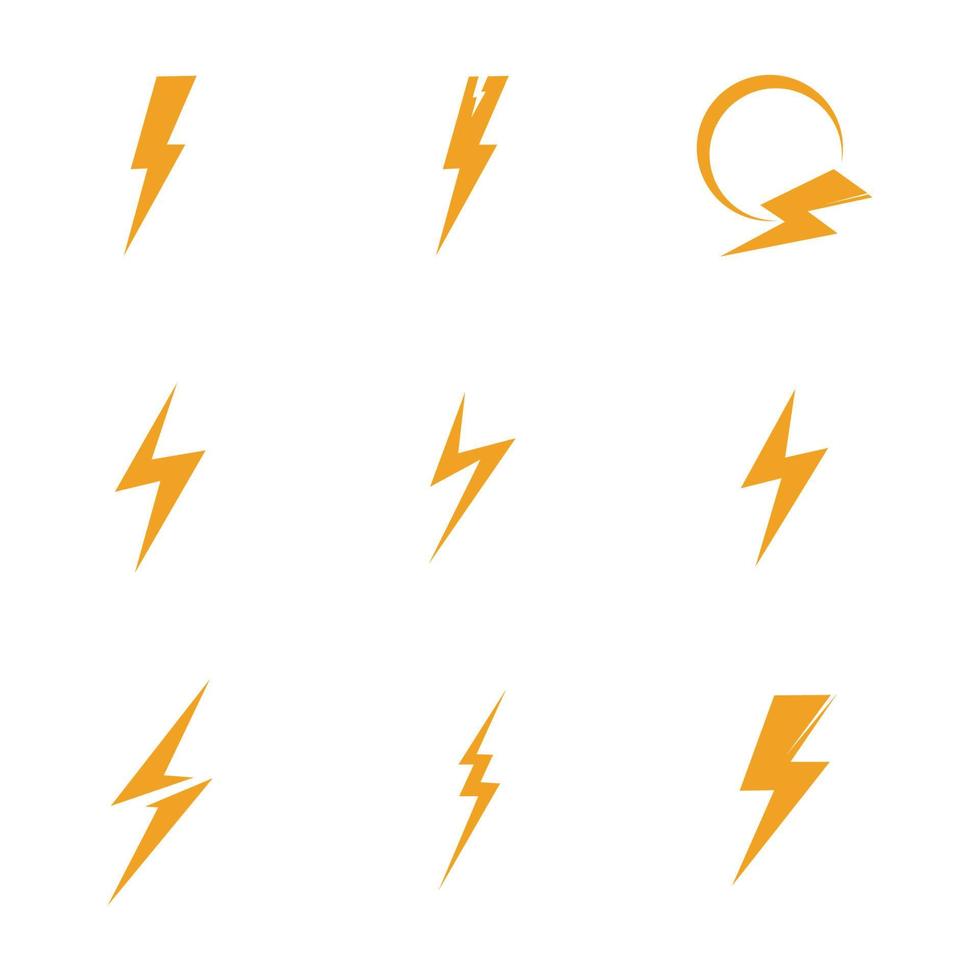 illustrazione del logo del fulmine vettore