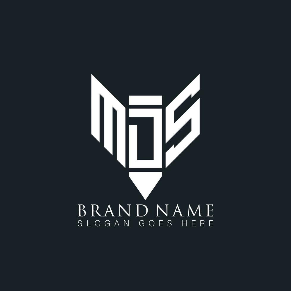 mds astratto lettera logo. mds creativo monogramma iniziali lettera logo concetto. mds unico moderno piatto astratto vettore lettera logo design.