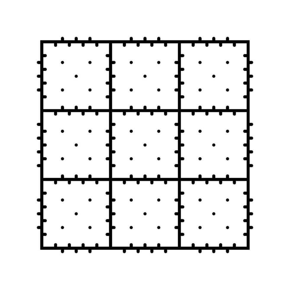 stuoia giocattolo bambino linea icona vettore illustrazione