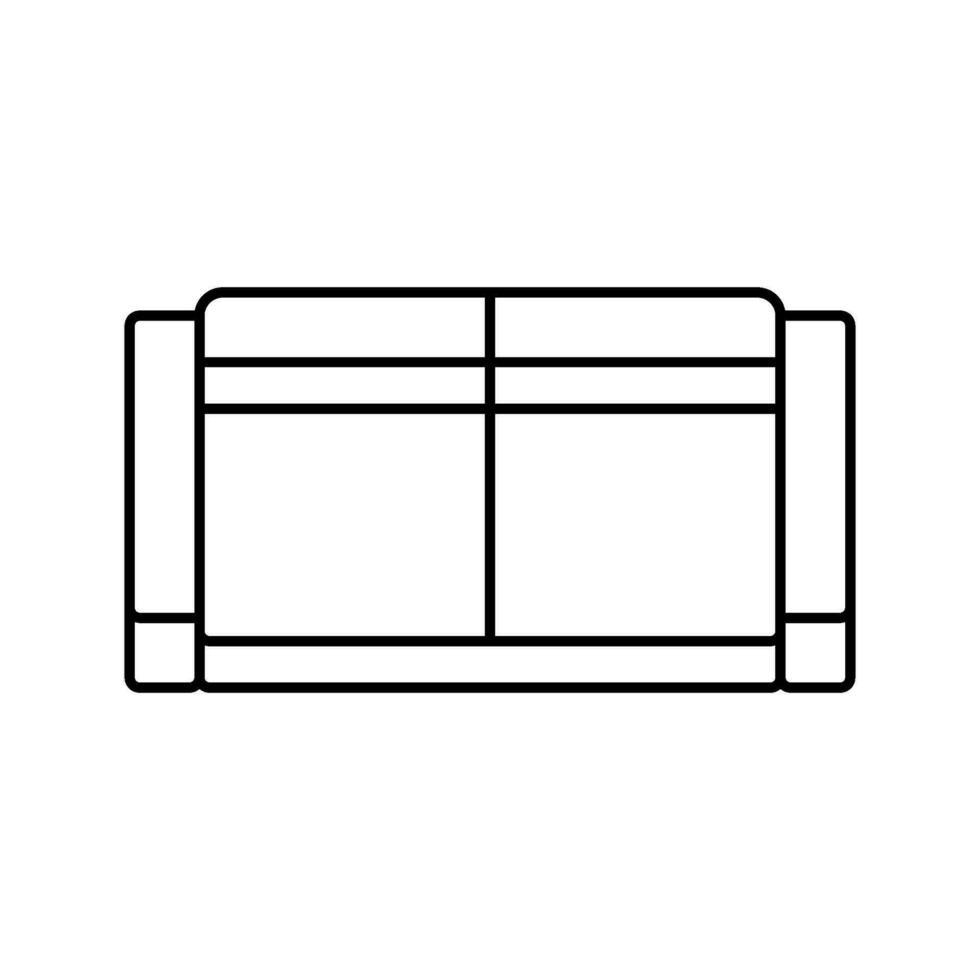 gabinetto superiore Visualizza linea icona vettore illustrazione