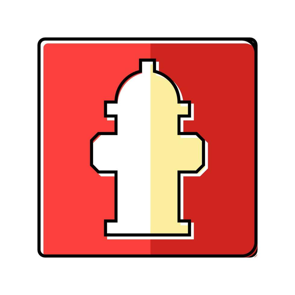 fuoco scala emergenza colore icona vettore illustrazione
