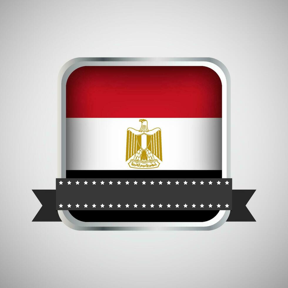 vettore il giro bandiera con Egitto bandiera