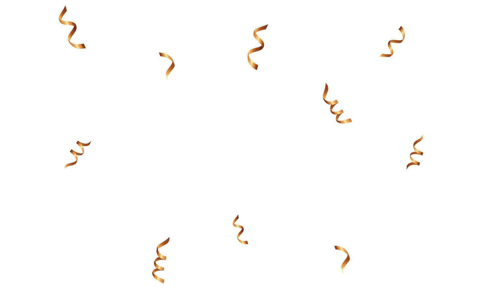 vettore oro coriandoli isolato su bianca sfondo celebrare vettore illustrazione