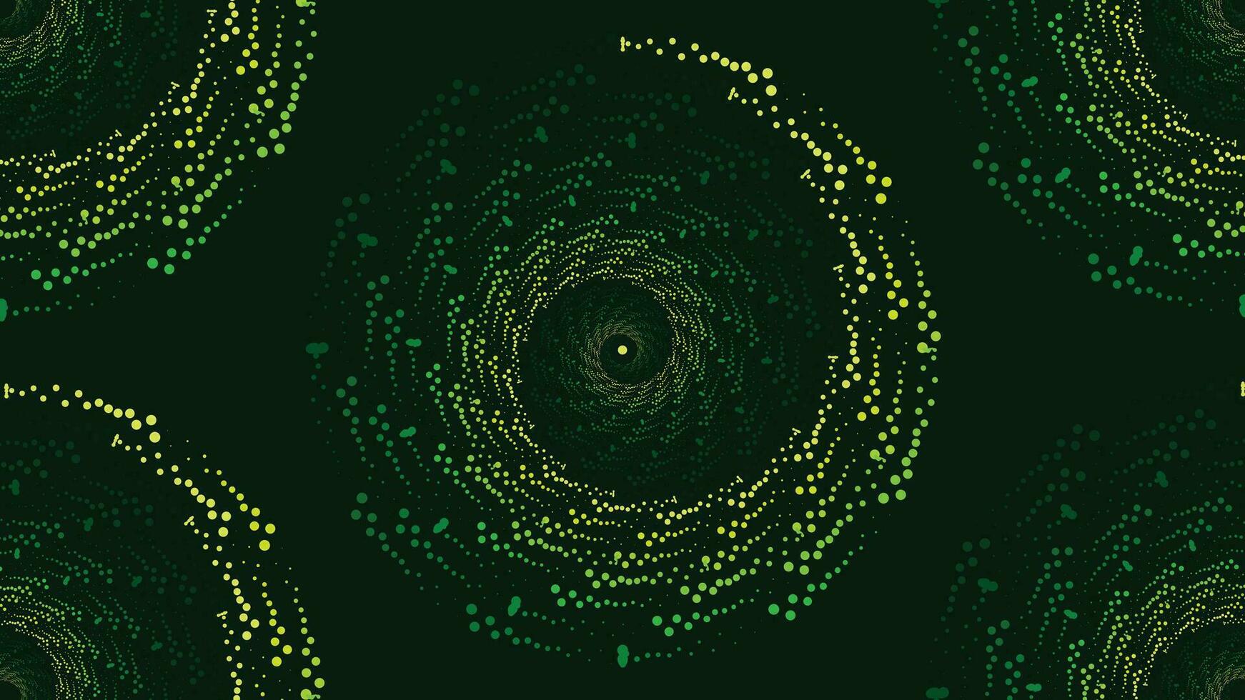 abstarct spirale vortice stile Filatura sfondo nel buio verde colore. vettore