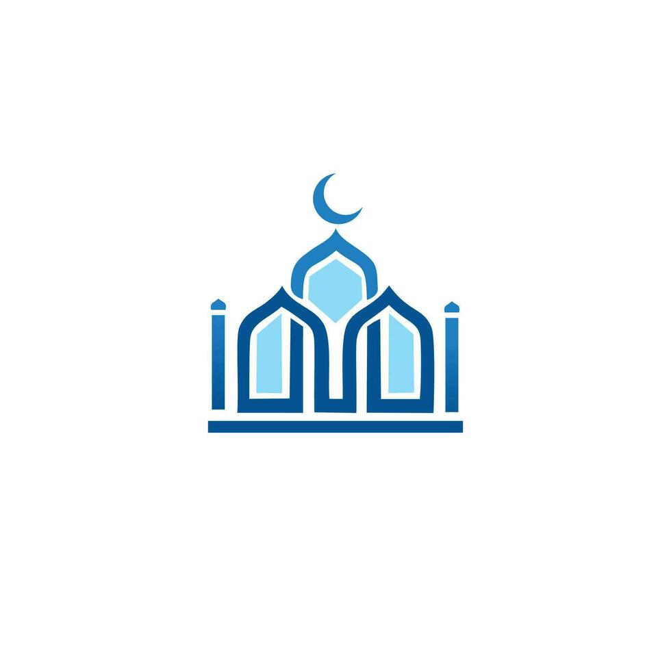 islamico logo modello, nastro islamico cupola palazzo logo design modello. lusso oro Torre, cupola, moschea logo idee. ispirazione logo design. modello vettore illustrazione.