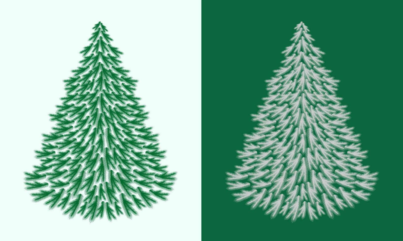 Natale albero. nuovo anno stagione. vacanza abete su il sfondo. inverno natura. vettore illustrazione.