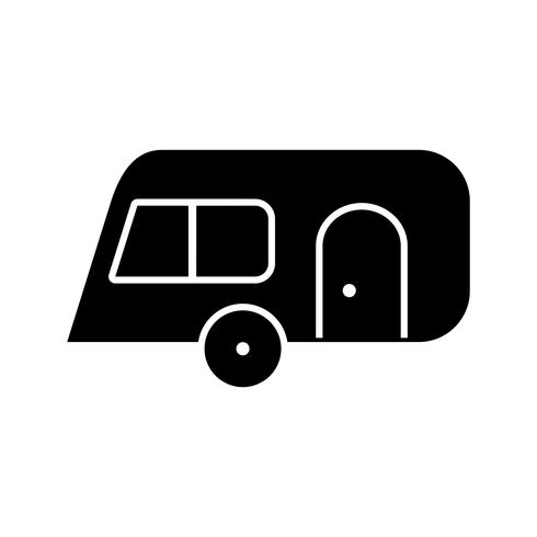 Icona di vettore del caravan