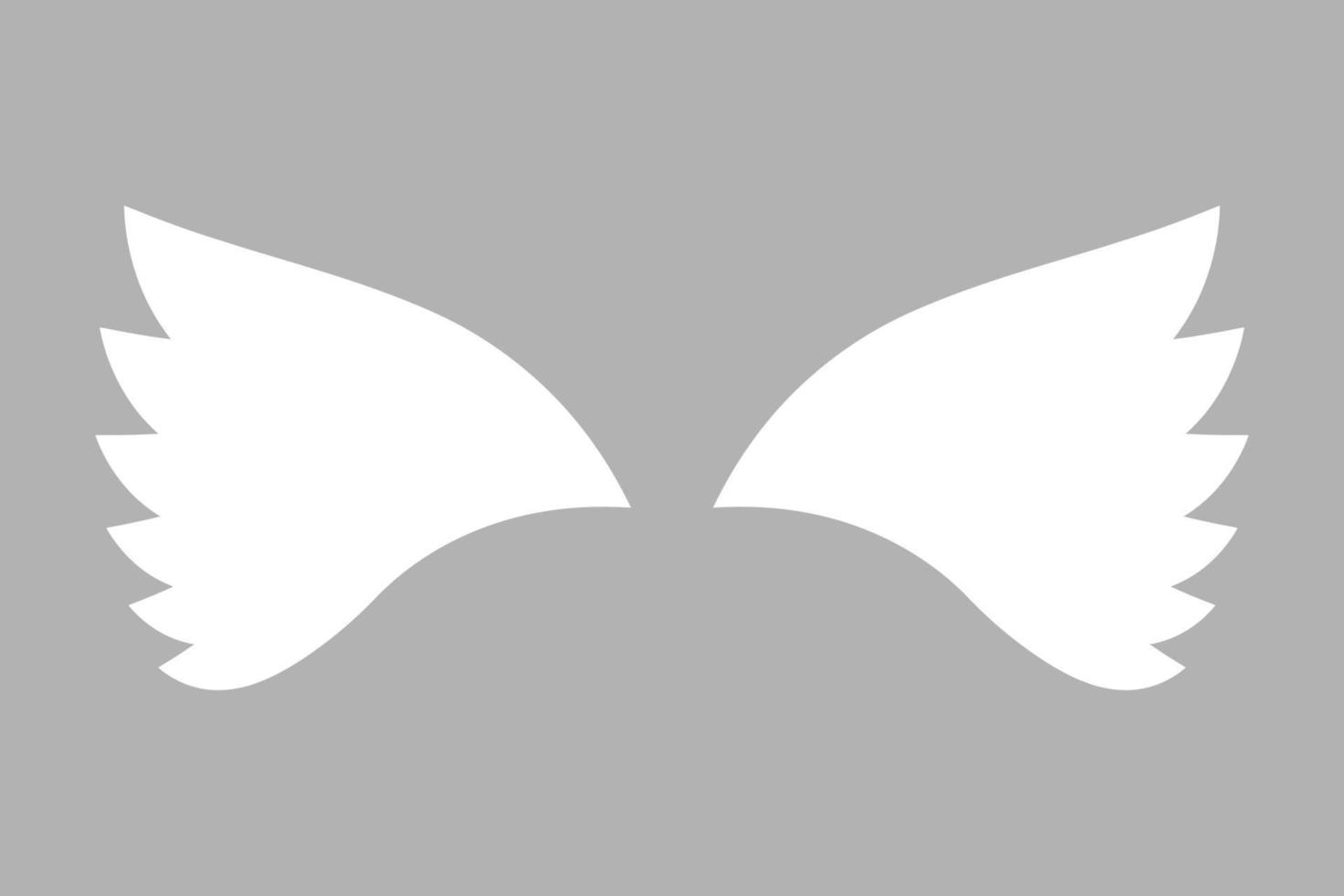 illustrazione di ali vettoriali in design piatto