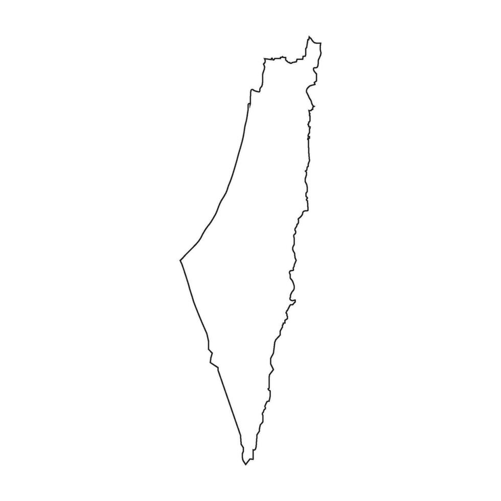 Palestina carta geografica icona vettore