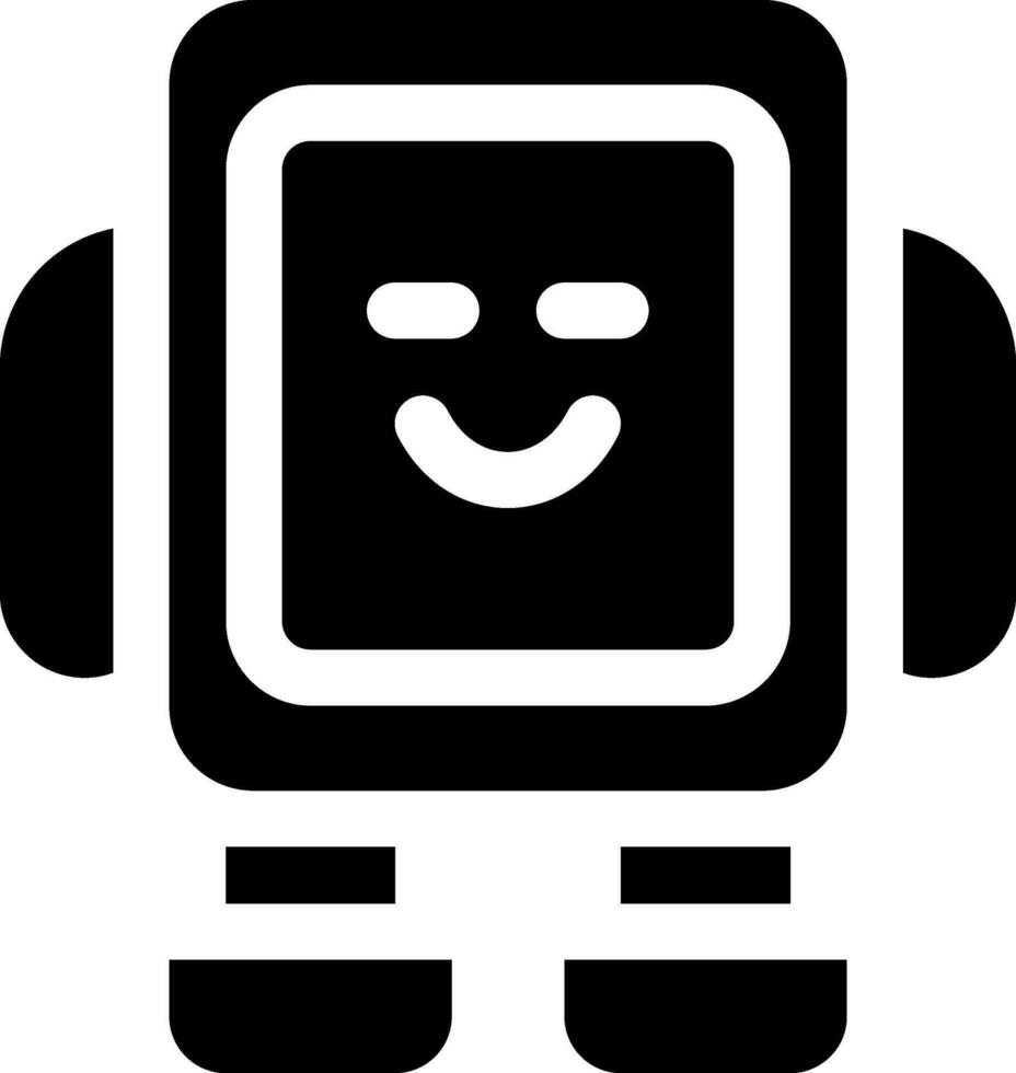 Questo icona o logo robot icona o altro dove esso spiega il tecnologico e cosa risultati quello può Aiuto umano opera o come figli di giocattoli o altro e essere Usato per ragnatela, design vettore