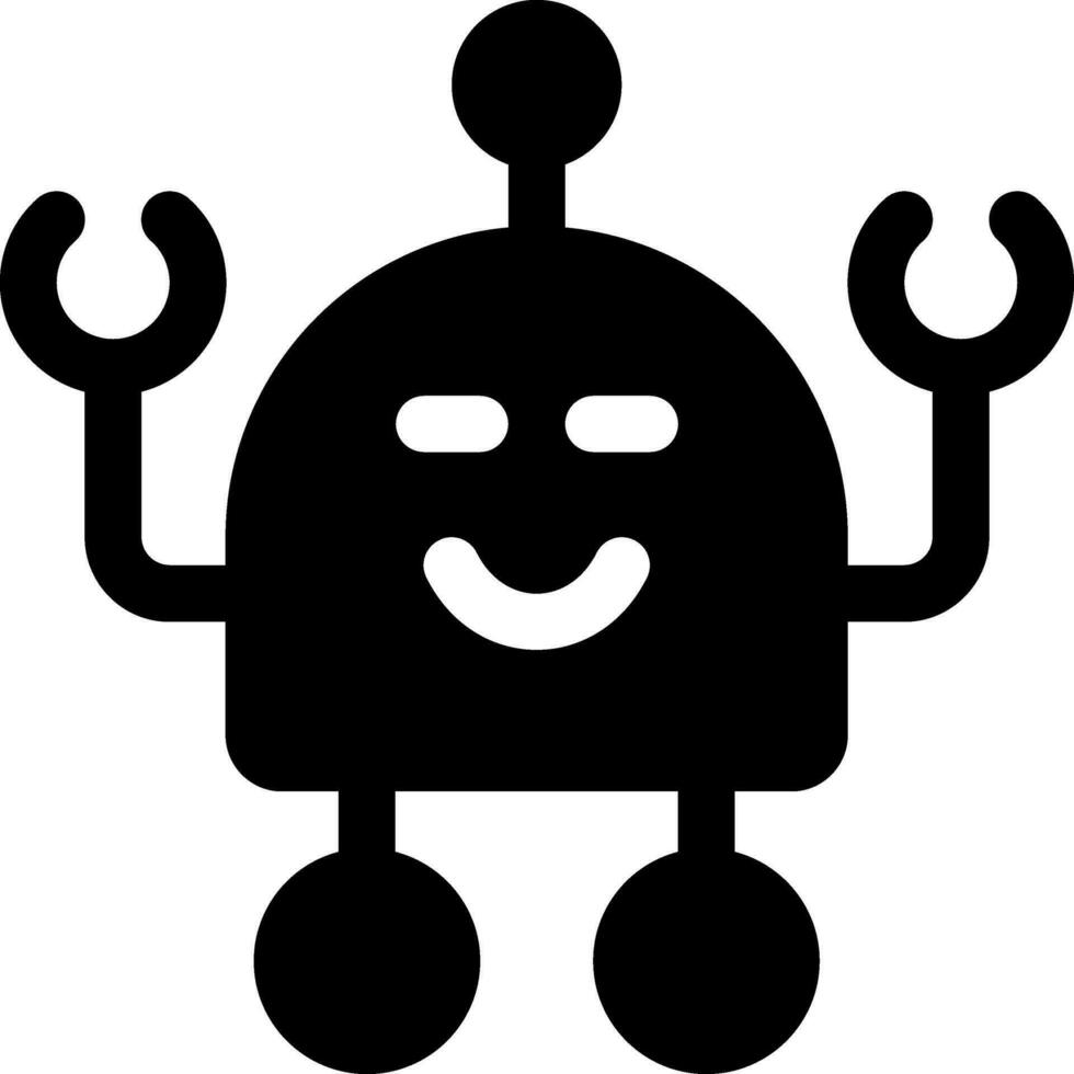 Questo icona o logo robot icona o altro dove esso spiega il tecnologico e cosa risultati quello può Aiuto umano opera o come figli di giocattoli o altro e essere Usato per ragnatela, design vettore