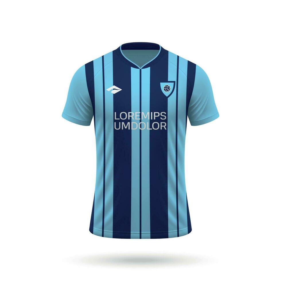 3d realistico calcio maglia vettore