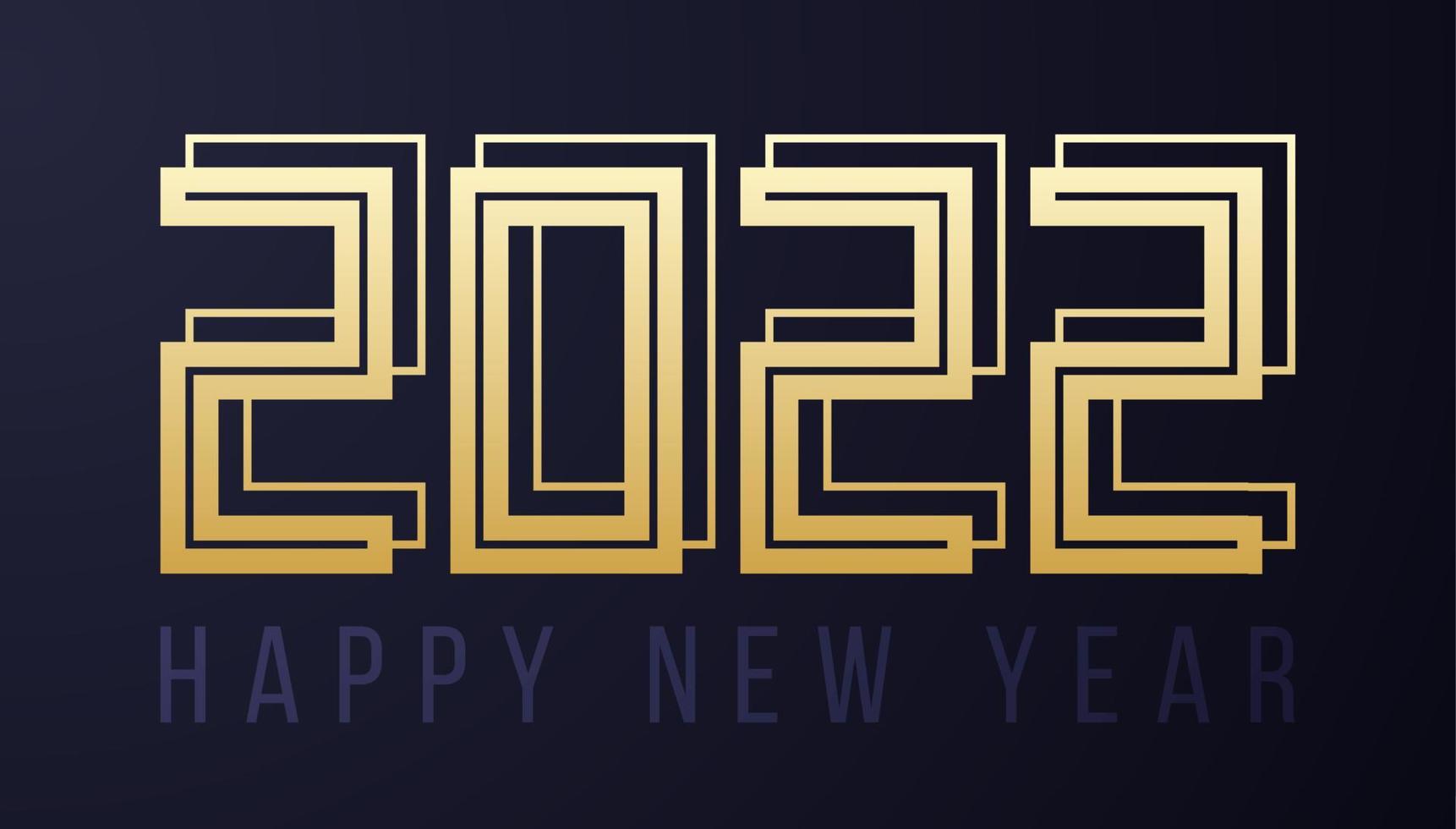 felice anno nuovo 2022 con numeri illustrazione vettoriale stile sportivo. design del nuovo anno per calendario, biglietti di auguri o stampa. design minimalista sfondi alla moda banner, copertina, carta. illustrazione vettoriale.