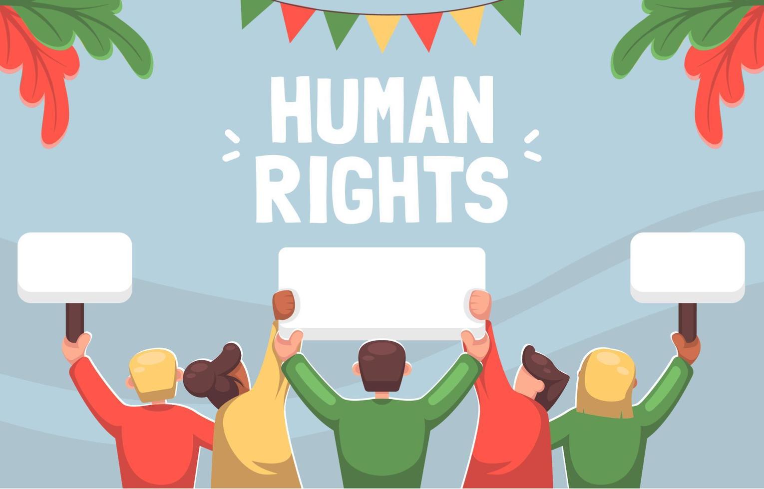 sfondo dei diritti umani vettore