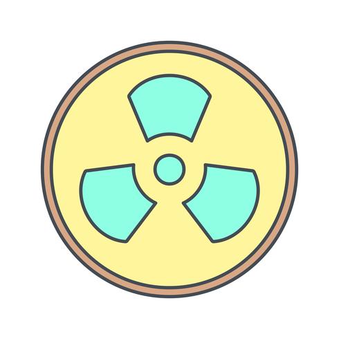 Icona di vettore di radiazione