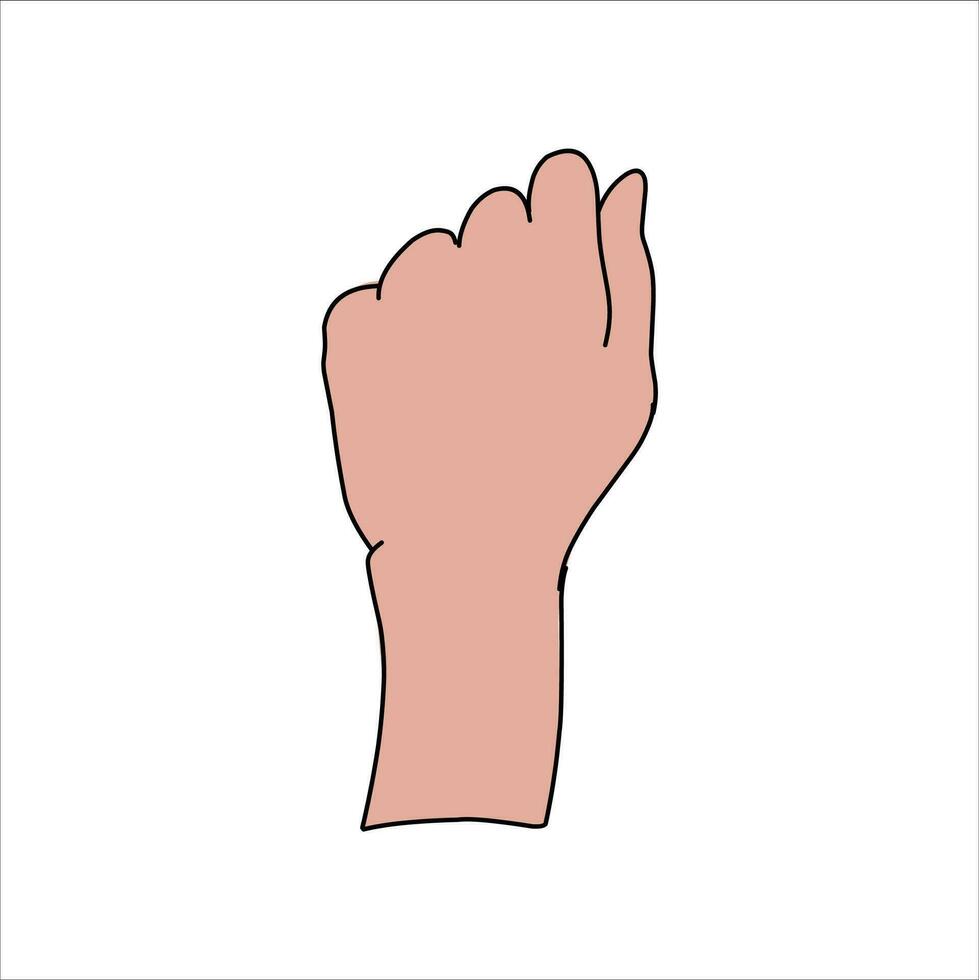 acquario mano vettore illustrazione. femmina mani Tenere e puntamento gesto, attraversato dita, cazzotto, pace e pollici su. cartone animato umano palma e polso vettore impostare. mano cartello linguaggio per il sordo
