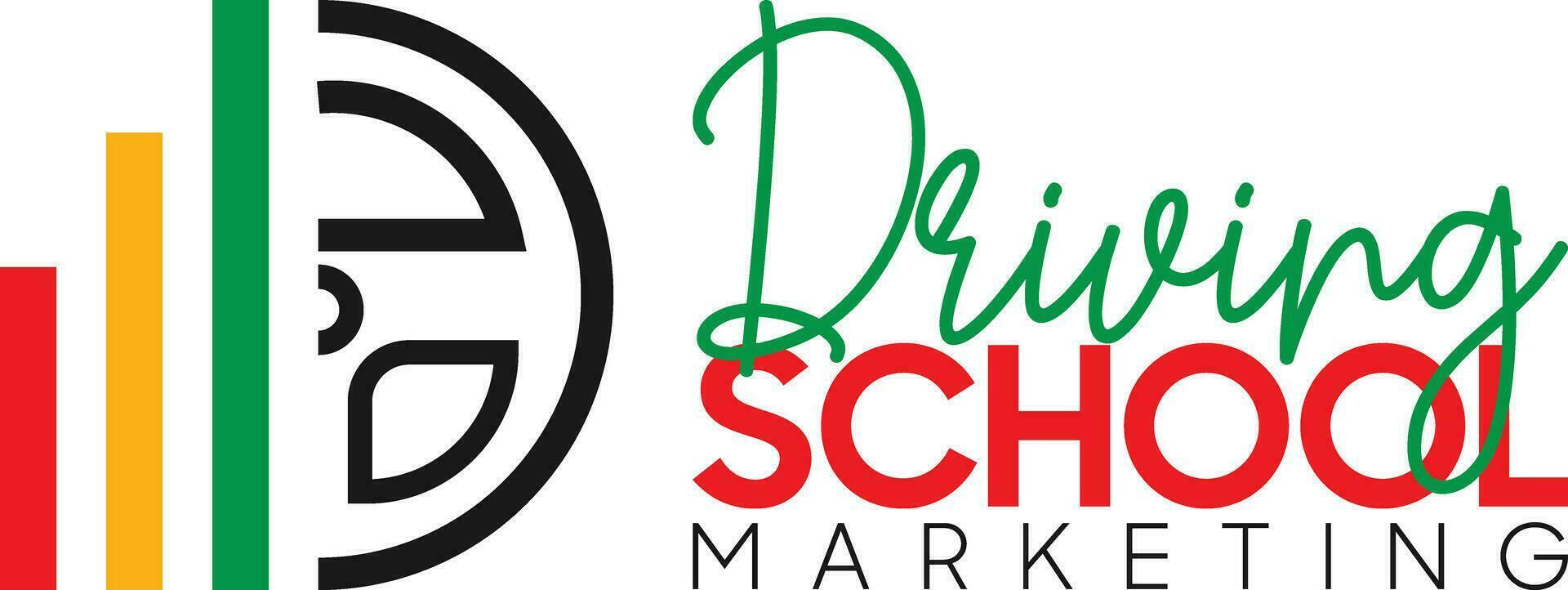 guida scuola marketing logo design vettore