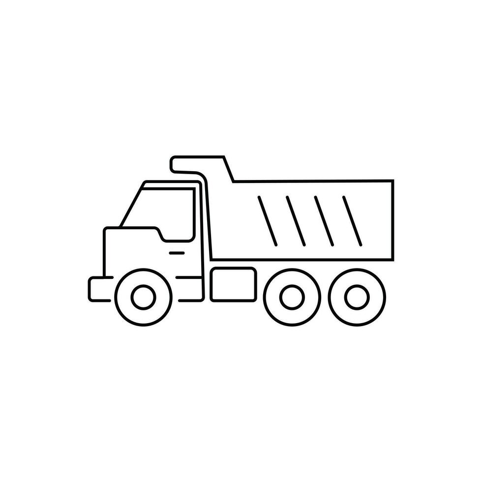 cumulo di rifiuti camion vettore arte illustrazione