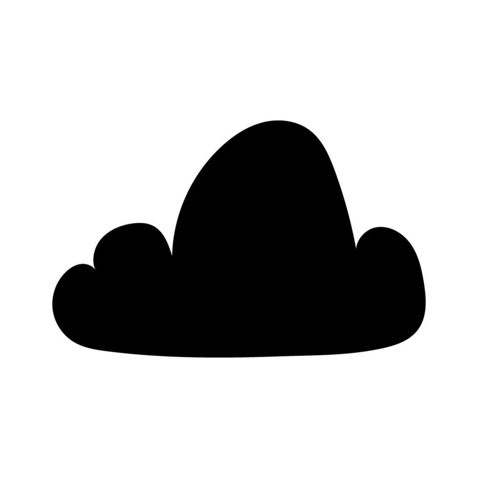 giocattolo nube icona vettore. bambino nuvole illustrazione cartello. nube simbolo o logo. vettore