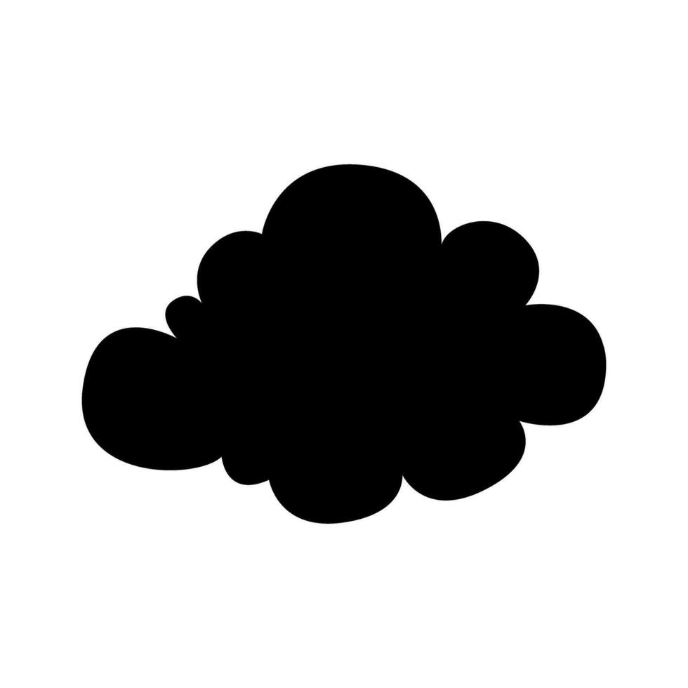 giocattolo nube icona vettore. bambino nuvole illustrazione cartello. nube simbolo o logo. vettore