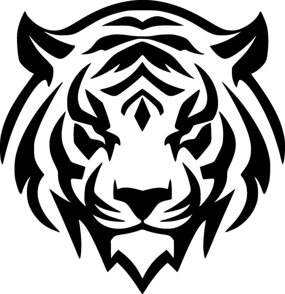 tigre - minimalista e piatto logo - vettore illustrazione