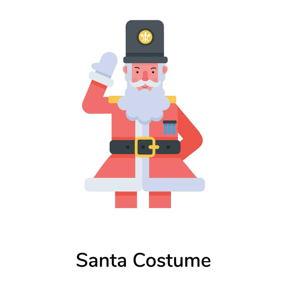 di moda Santa costume vettore