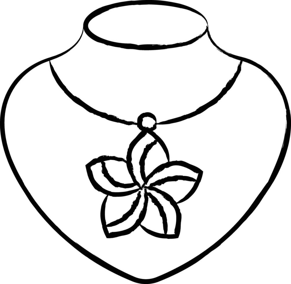 collana mano disegnato vettore illustrazione