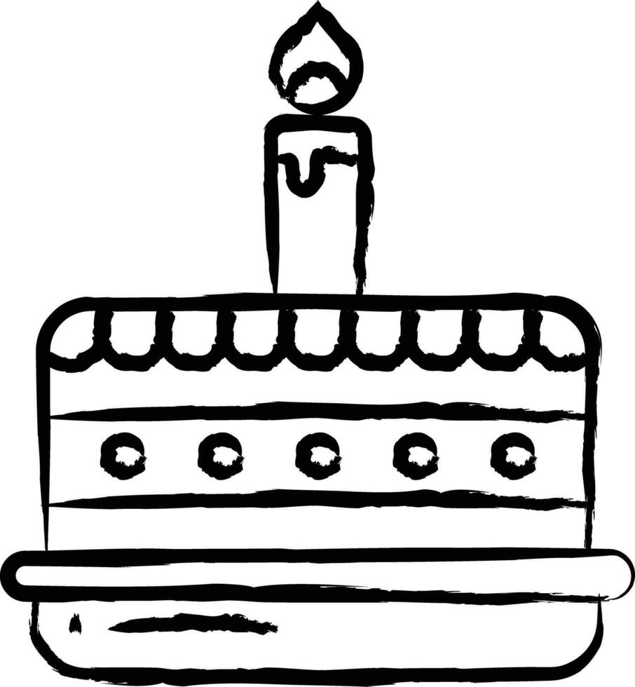 torta mano disegnato vettore illustrazione
